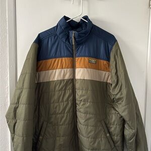 Men's Olive Green and Navy Jacket